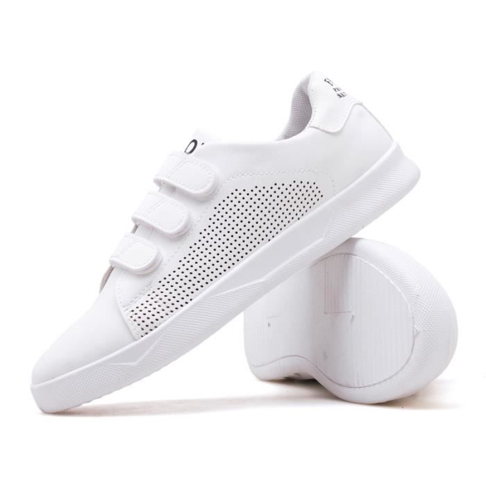 Chaussures de Running Homme Blanc Velcro Multisport