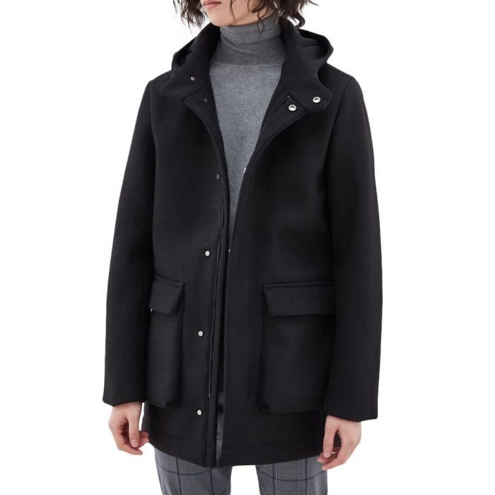 Manteau Noir Homme Teddy Smith Edward Black Cdiscount Pr t Porter