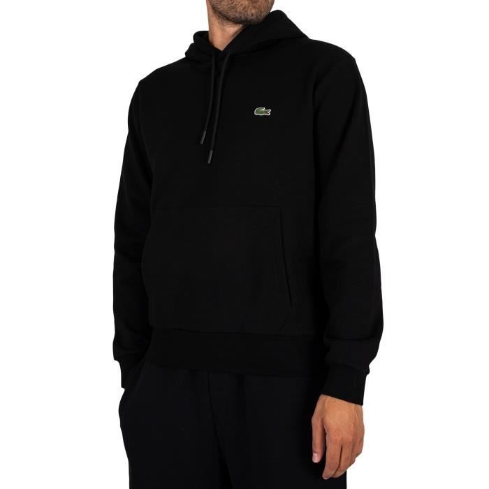 Sweat lacoste noir hot sale homme