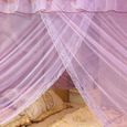 Rideau de lit à baldaquin de luxe avec princesse à quatre côtés moustiquaire (S)-LAT-2