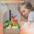 Veilleuse pour Elk Personnalisé LED Lampe Lumière de Chevet Cadeau de Baptême pour Garçon et Fille Naissance Décoration de Chambre-2