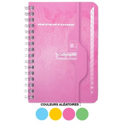 Carnet Adresses Portable Répertoire Alphabétique Quo Vadis 7x10cm - Papier Clairefontaine - Couverture Navy Petit Format 7x10cm