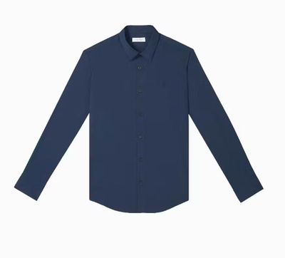 Chemise Homme Marc Ecko XXL - Coupe Couture à Manches Longues, Rayures Fines Noir Et Blanc, 100% Coton