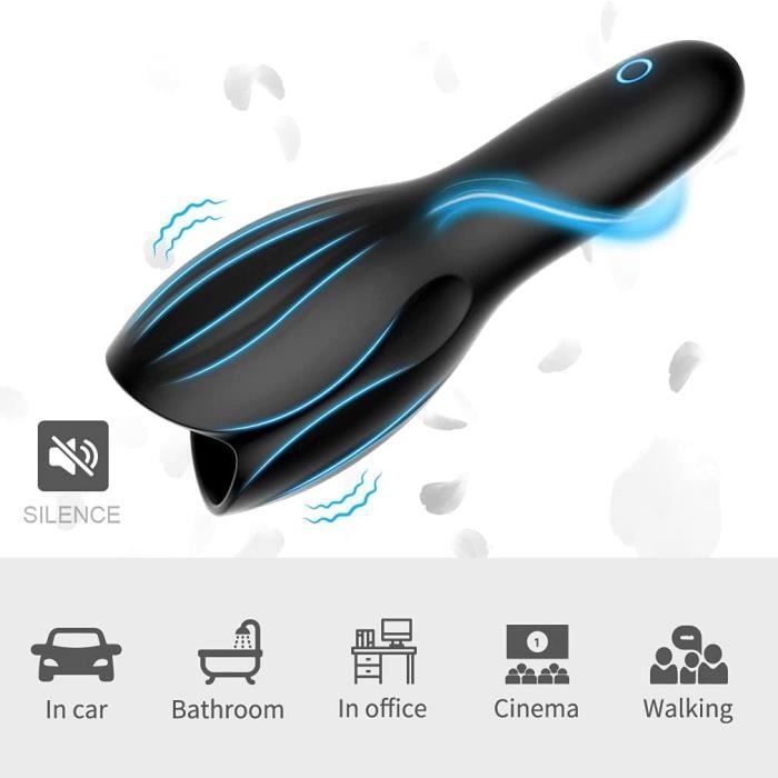 Masturbateur Automatique Mains Libres Cocokv01 - Sex Toy Automatique Bouche Silicone ABS
