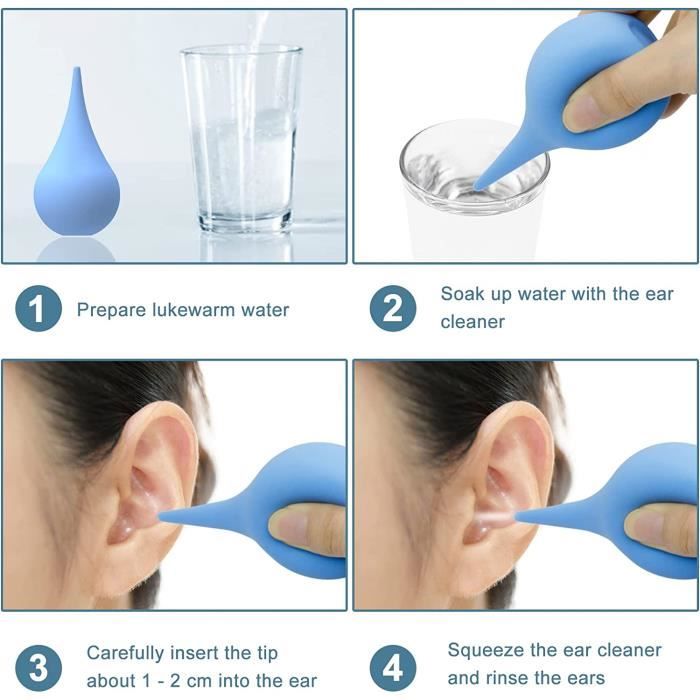 Poire de nettoyage d'oreille 2022 nettoyage médical doux pour le rinçage  des oreilles des adultes et des enfants - Cdiscount Au quotidien