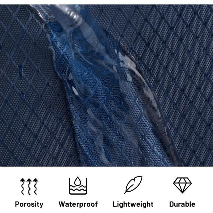 Sac à Dos Cordon Bleu – Grand 33x16x48 Cm, Compartiment Chaussures Séparé, Tissu Oxford Imperméable, Séparation Humide/sec – Pour Sport, Piscine, Salle, Voyage