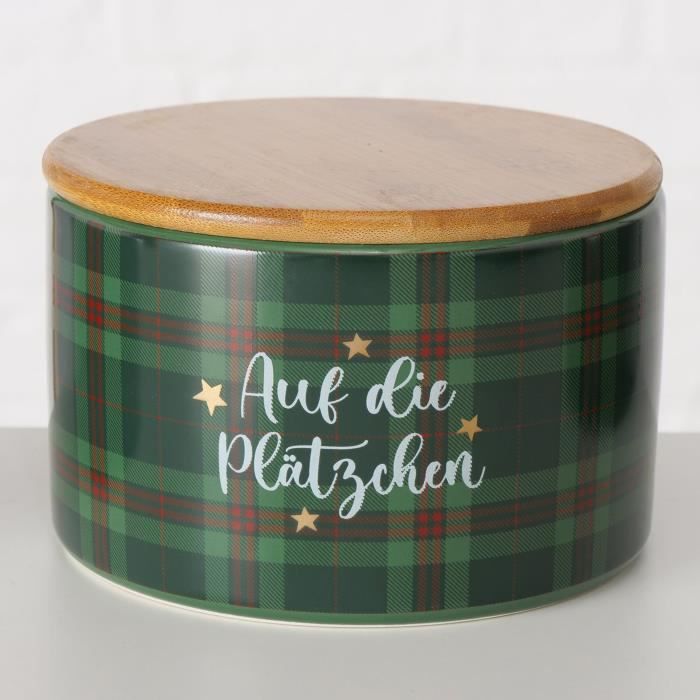 MamboCat Lot De 2 Boîtes à Biscuits Archie I 11 Cm Et 13,5 Cm I Décoration Hivernale Casse-noisette I Boîte à Biscuits Boîte De Rangement Boîte