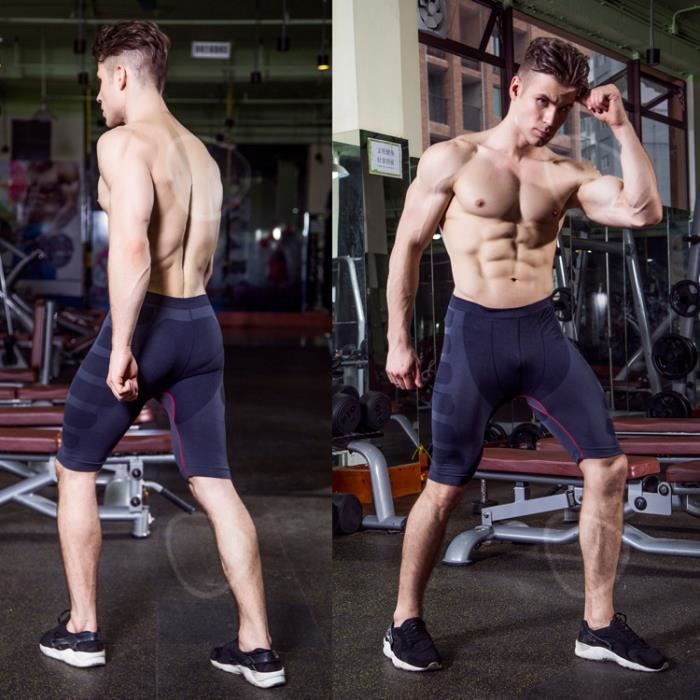 Short De Course 2 En 1 Homme Respirant - Shorts Sport Été Avec Poches Et Passant Serviette - Noir XXL