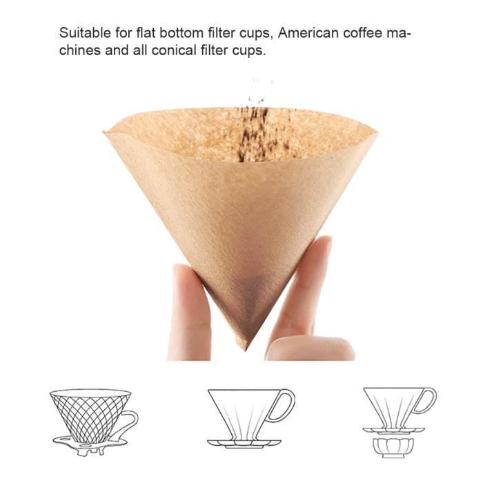 Filtre à Café en Papier SHIPENOPHY 100Pcs Naturel Biodégradable — free download