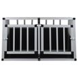 Cage pour chien à double porte 89 x 69 x 50 cm  -HB065-3