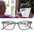 Hililand Lunettes pour lire Lunettes de lecture multifocales anti-fatigue visuelle lunettes anti-rayons bleus presbytes(+100 Vert)-3