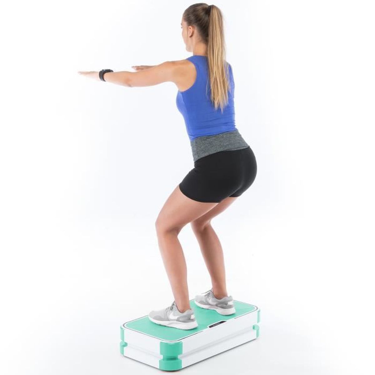 Moteur 200W T/él/écommande au Poignet Plateforme vibrante oscillante SKANDIKA Vibration Plate Home V1 Sangles dentra/înement