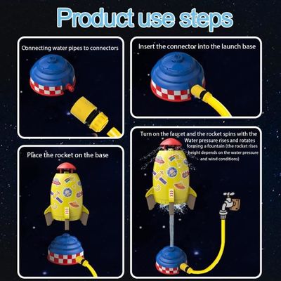 Jouets d'eau Pulvérisation - Rocket Water - Jouets Sprinkler Rotatives 360 ° - Enfant - Extérieur - 5m - Jeux - Jouets