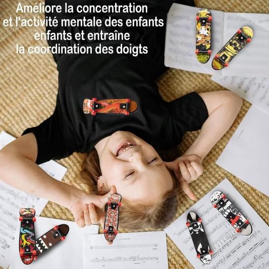 16 Mini Skateboards à Doigts - Planches Jouets à Collectionner, Pour Enfants Et Adultes, Motifs Aléatoires