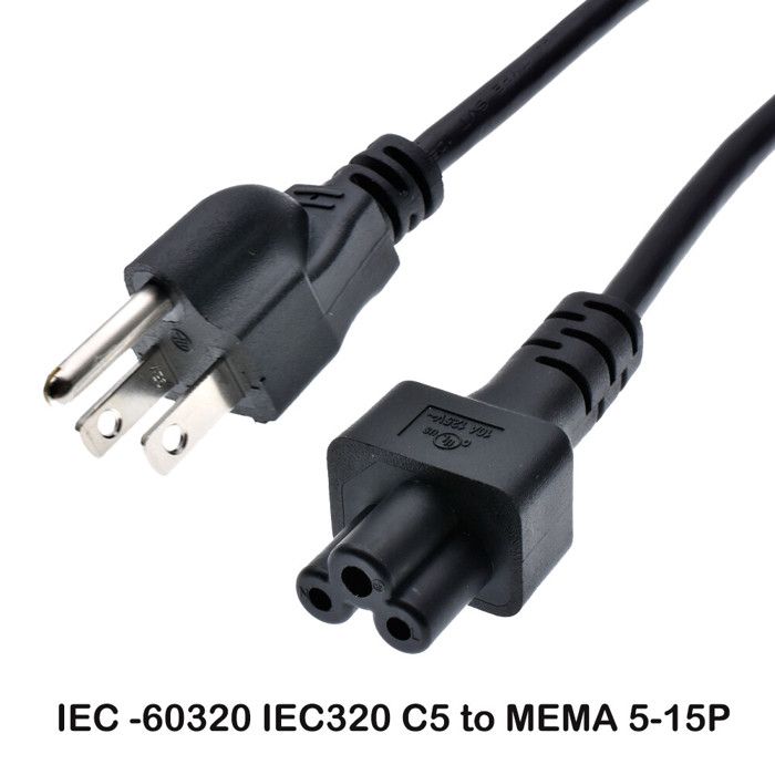 Chargeur - adaptateur,Cordon d'alimentation ca court à 3 broches,1ft ...