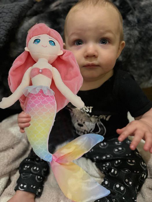 Acheter Poupée sirène bébé Bjd 45cm, 11 articulations mobiles, jouet sirène de natation, cadeaux de noël pour filles