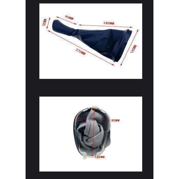 Pommeau De Levier De Vitesse Noir Chrome/rouge 5 Vitesses Pour Renault Clio III, Mégane II, Scénic II