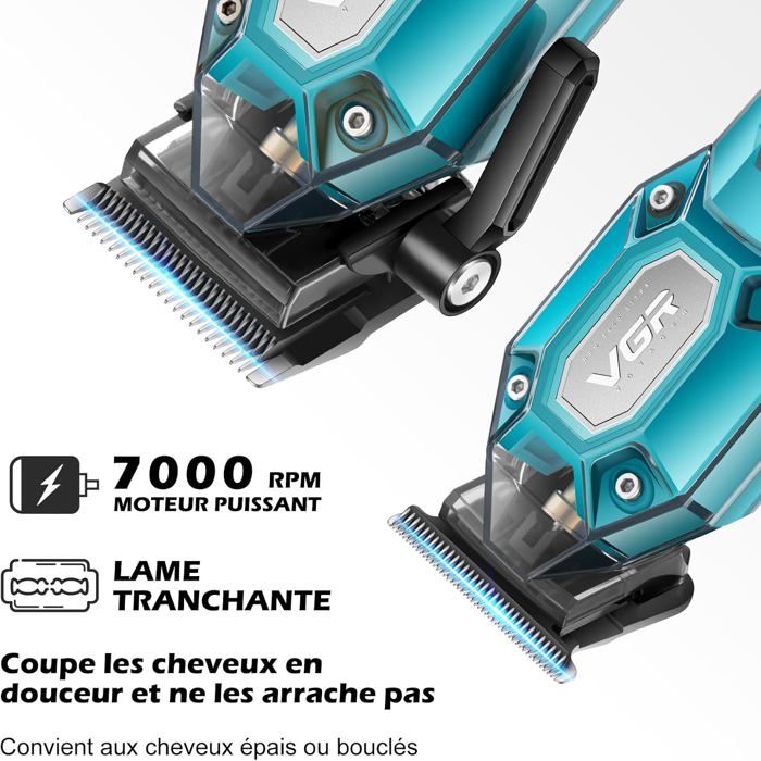 Tondeuse Cheveux VGR 600&900 Professionnelle Sans Fil, Kit Complet avec — free download