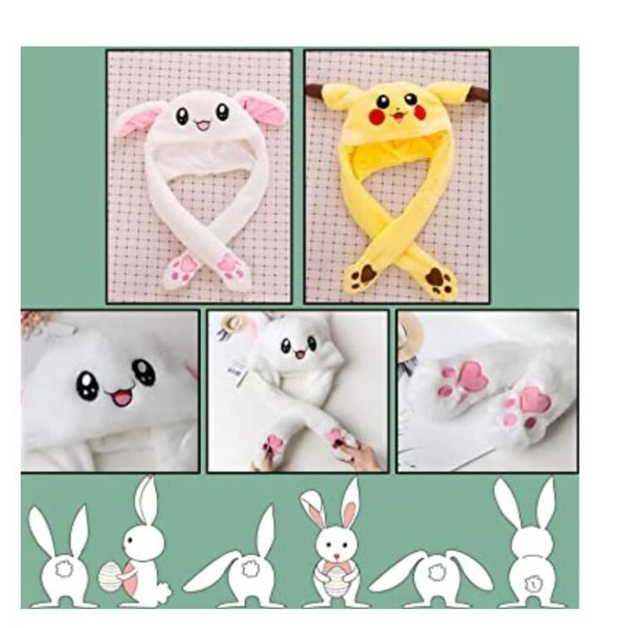 Chapeau Oreilles Mobiles Peluche Bonnet Avec Oreilles Mobiles Bonnet De Lapin Bonnet Oreille Bonnet Fête Halloween Chapeau Oreilles Mobiles Peluche Bonnet Avec Oreilles Mobiles Bonnet De Lapin Bonnet Oreille Bonnet Fête Halloween