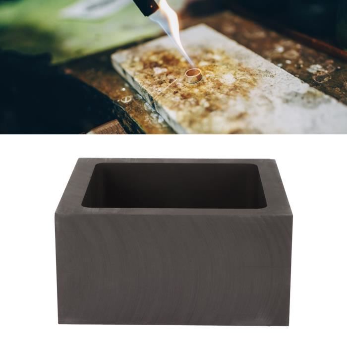 4 Pièces Graphite Creuset Kit Haute Pureté Graphite Creuset Tong Bol