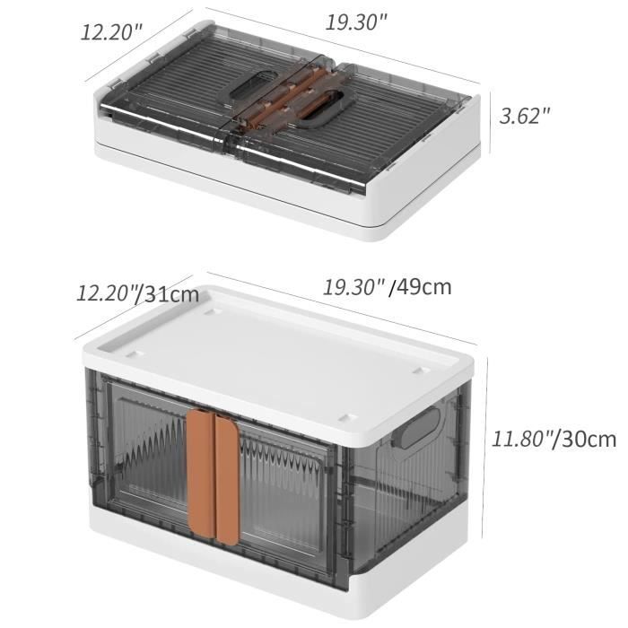 Boîtes De Rangement En Plastique Avec Couvercle Coloré Et