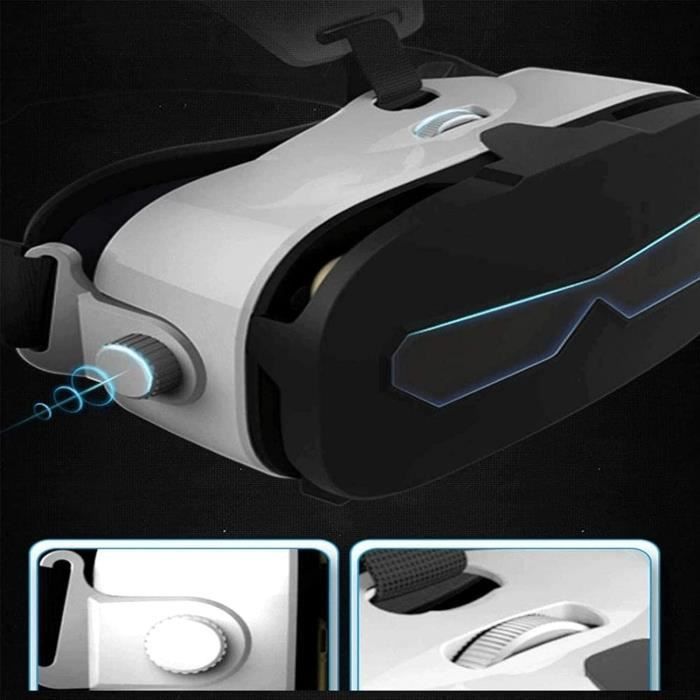 Casque VR Réalité Virtuelle Pour Smartphones 5" à 7" - Compatible Android/iOS - Avec Télécommande Bluetooth - Vert