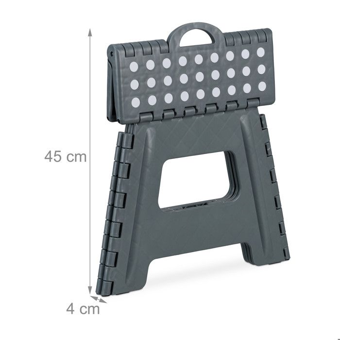 Tabouret Pliant De Camping Relaxdays - Avec Sac à Dos, Portable, Poche De Rangement