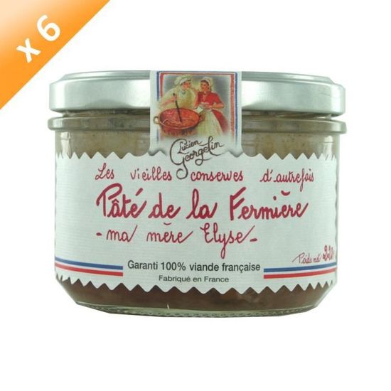 Lot de 6 Pâtés de la Fermière 220G Lucien Cdiscount Au
