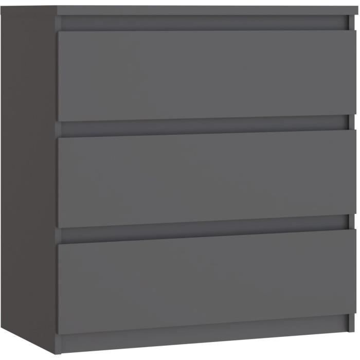 Commode CHELSEA 3 tiroirs 77 2 x 42 2 x 79 9 cm