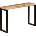 |8064Console industriel - Table console Table d'appoint Armoire console Table de Salon 120x35x76 cm Bois de manguier solide et acie-0