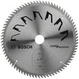 Bosch 2609256882 Précision Lame de scie circulaire 80 dents carbure Coupe nette Diamètre 250 mm alésage/alésage avec bague de réd…-0