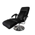 8309Queen® Fauteuil de massage Relax Massant,Fauteuil électrique inclinable Multifonction,Fauteuil Salon Noir Similicuir Taille:137-0