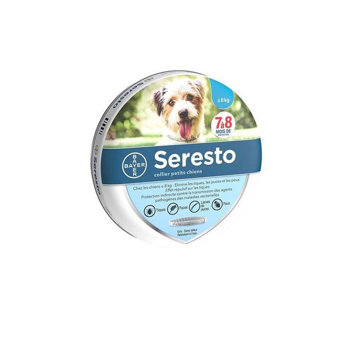 Seresto Collier Antiparasitaire Pour Petits Chiens Moins De 8 Kg