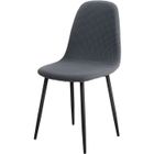 DRMKER Lot de 2 Housse de Chaise Scandinave Extensible Gris Imperméable Housse Protection de Chaise Extensible Jacquard pour Salle à