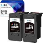 540 541 XL Cartouche d'encre Remanufacture LXTEK 2 Pack pour Canon 540/541XL Compatibles pour Pixma MG3100 MG3150 MG3200