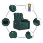 Fauteuil de massage - MOTHINESSTO - YY7032 - Vert foncé - Tissu - Inclinaison manuelle