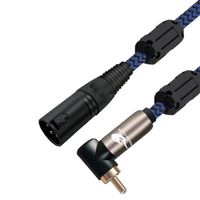 Bleu - 0.75m - Câble Audio RCA vers XLR 3 broches mâle, pour Consoles de mixage, boîte de son, Microphone, am