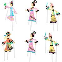 Marionnettes d'ombres pour enfants - Jeu d'ombres 6 pièces - Contes éducatifs et amusants