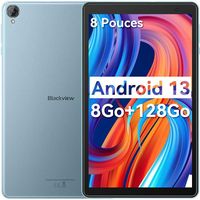 Blackview Tab 50 WiFi Tablette Tactile 8 pouces HD 8Go+128Go-SD 1To 5580mAh WiFi 6 Tablette PC Android 13 - Bleu