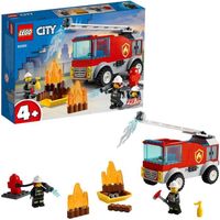 LEGO® City 60280 Le Camion des Pompiers avec Échelle, Jouet Éducatif, Minifigurine, Véhicule
