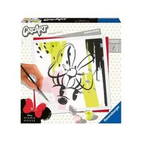 CreArt Modern Minnie 20x20 cm - format carré - Peinture par numéros – Dès 12 ans – Ravensburger - 20128