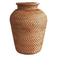 Vase en rotin style rustique pays, FFITYLE