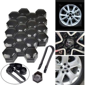 Promo Link Cache-Boulons Roue Camion 22.5 - Lot De 2, Plastique Noir Brillant, Universel 10 Trous