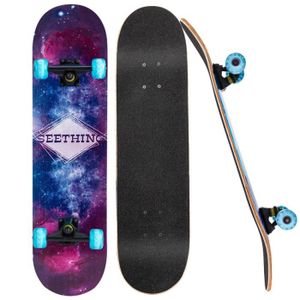 SKATEBOARD - LONGBOARD Skateboard Longboard Skateboard- Roues LED-Ciel ét