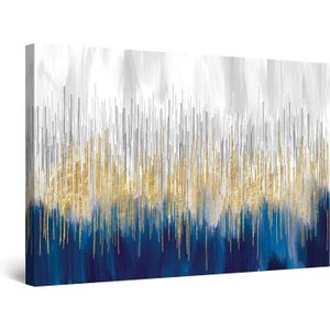Tableau Abstrait Bleu Visage  Votre Déco Murale – Montableaudeco
