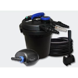 POMPE - FILTRATION  Kit filtration bassin pression - Fontaine - 4216228 - 11W UVC - 70W Pompe - Noir