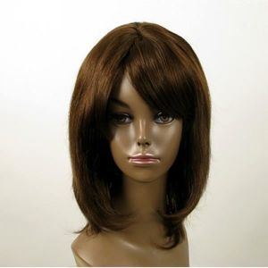 Perruque naturelle chatain clair Clearance