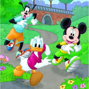 PUZZLE Puzzle Mickey et Minnie Les athlètes - Dino Toys -