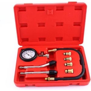 Automotive Coffret testeur de Compression Moteur Essence Outil de Diagnostic de Manomètre avec Boîtier en Plastique Adaptateur et Tuyau Moteurs Testeur de Compression 