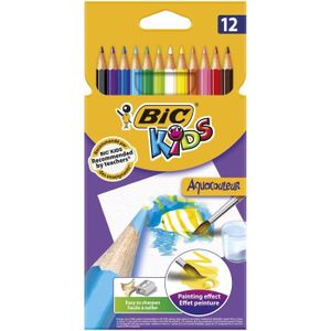 CRAYON DE COULEUR BIC Kids Aquacouleur Crayons de Couleur Aquarellab